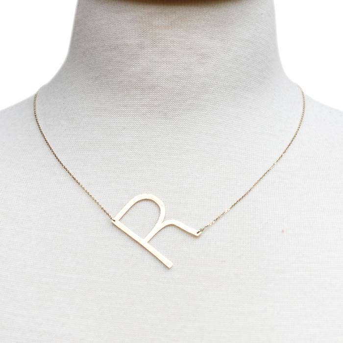 Alora Boutique Inc. - Wholesale Pendant/Charm Necklace - Monogram Collection Initial Necklace31