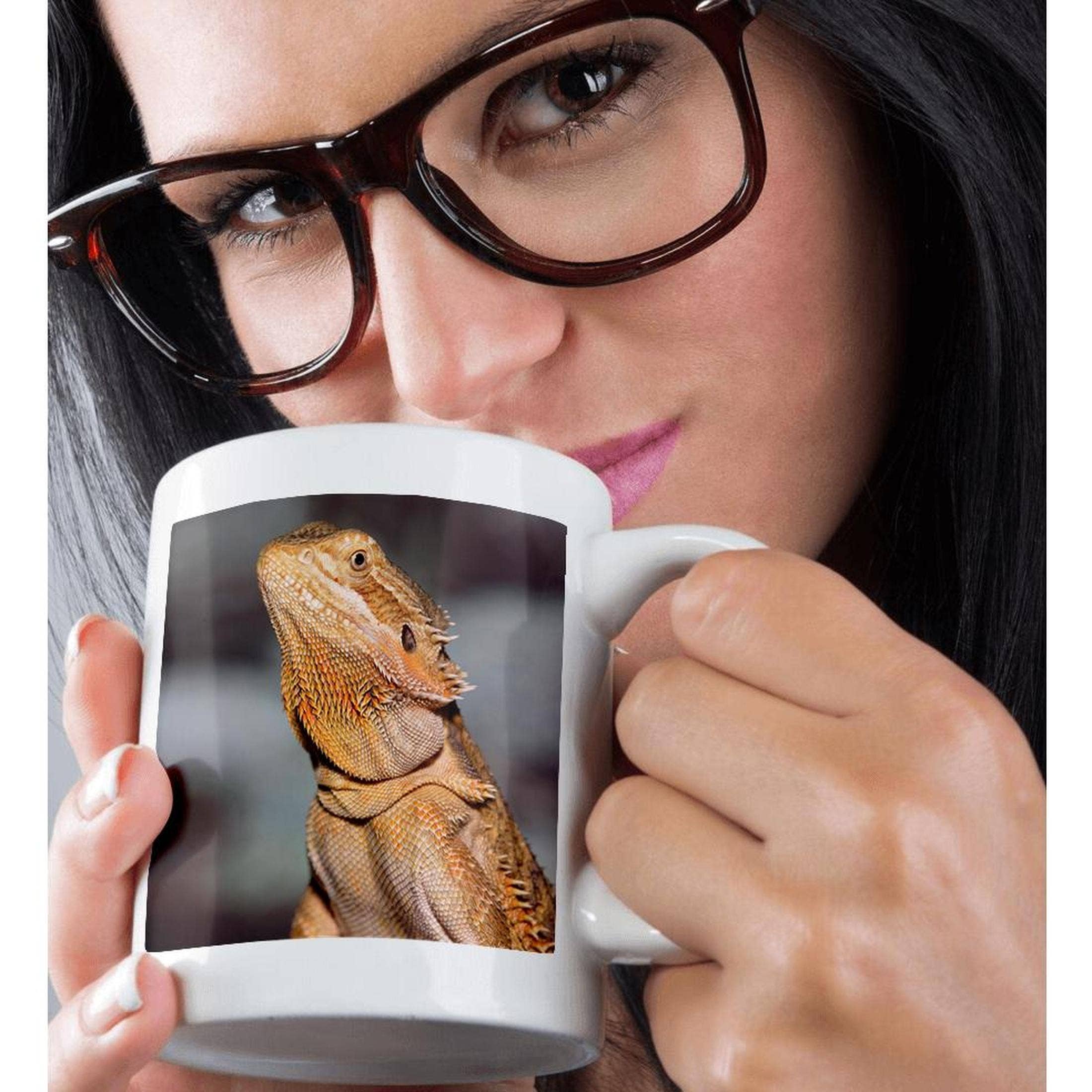 3dRose – Großhandel Kaffeebecher – 3dRose, Bartagame, Pogona vitticeps, Eidechse, Reptil - NA02 AJE0365 - Adam Jones, Tasse8