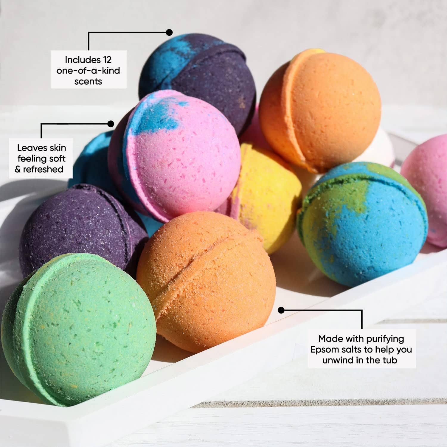 Innovarix – wholesale Bath bomb/fizz – SKY ORGANICS Bath Bomb for Body Nourish  Relax Gift Set 12CT1