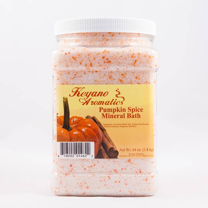 Pumpkin Spice Mineral Bath 64 oz. for wholesale by Keyano Aromatics