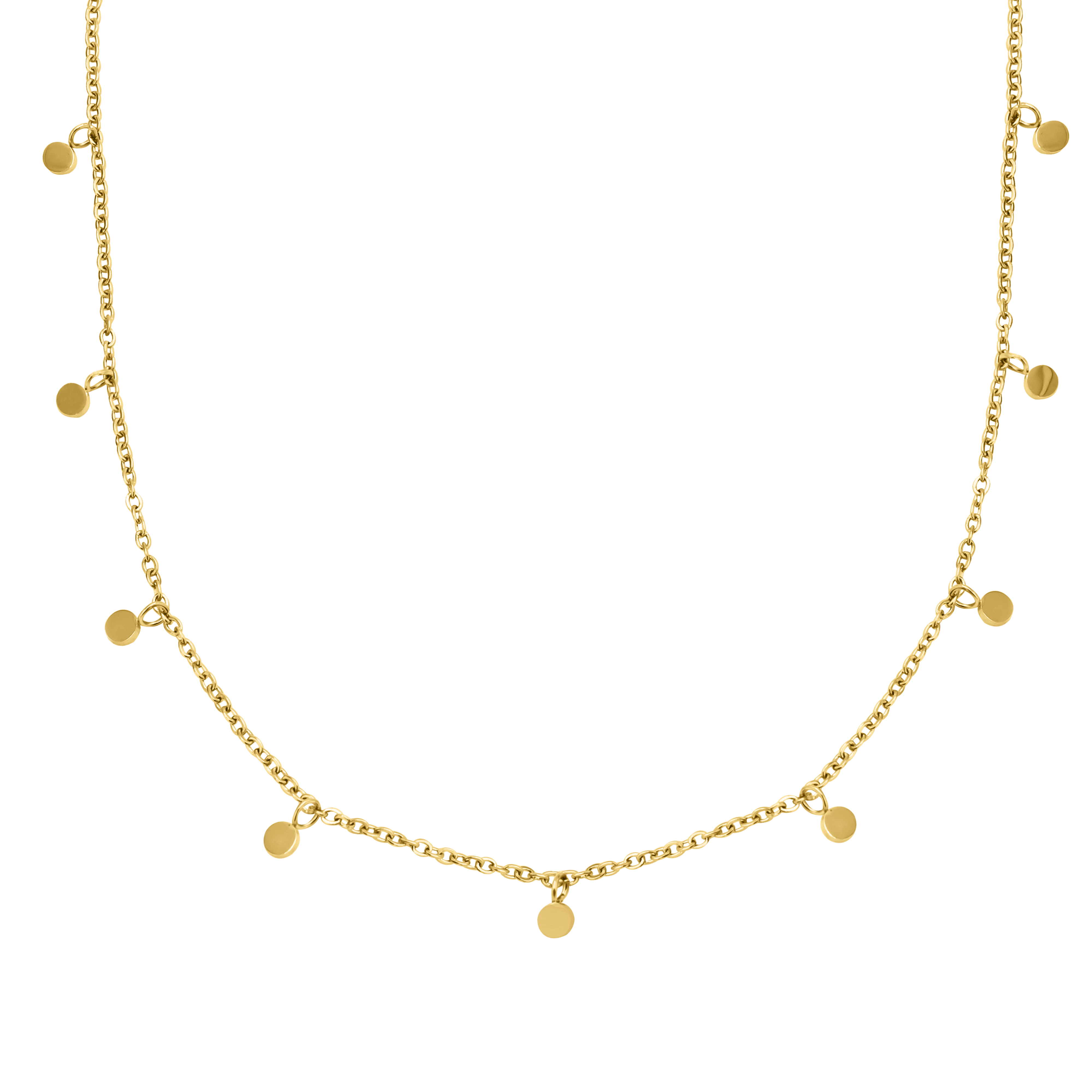 Schmuckkollektiv GmbH - Wholesale Pendant/Charm Necklace - Winzige Münzkette Gold0