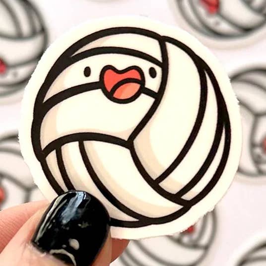 Shop Emily M - Wholesale Sticker - Volleyball Mini Sticker