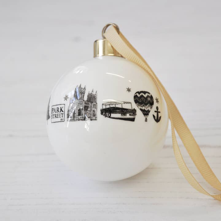 Bristol Christmas Bauble for wholesale by Martha Mitchell