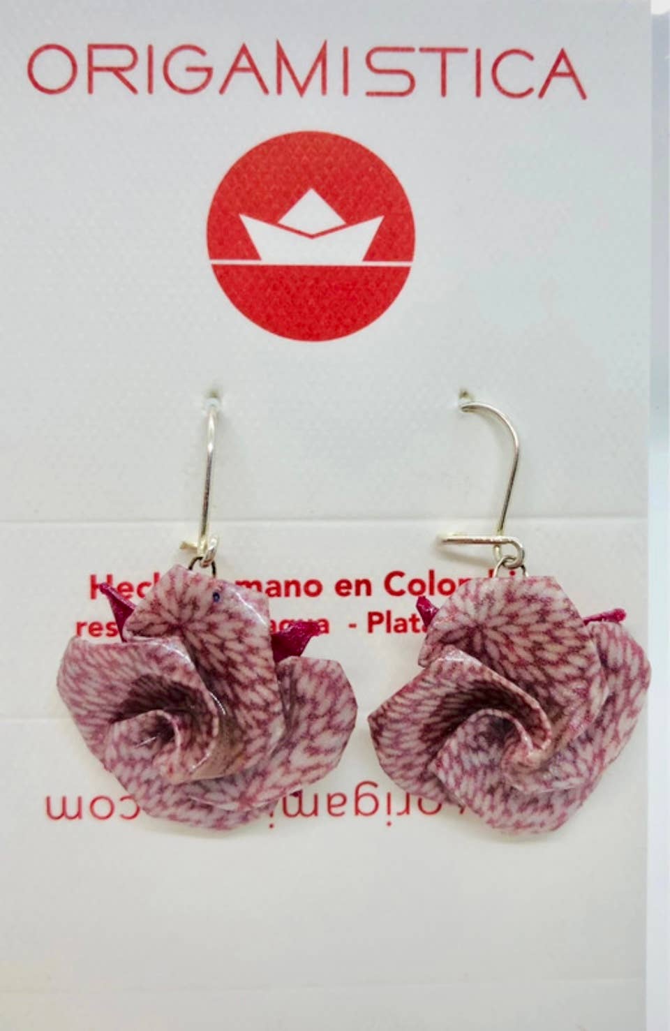 L'éco maison décoration - Wholesale Dangle Earrings - Origami flower earrings3