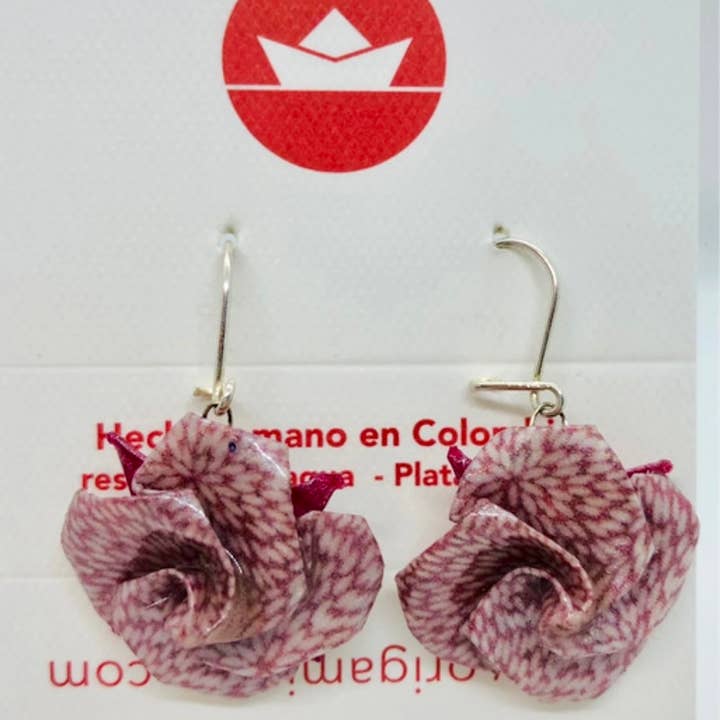 L'éco maison décoration - Wholesale Dangle Earrings - Origami flower earrings3