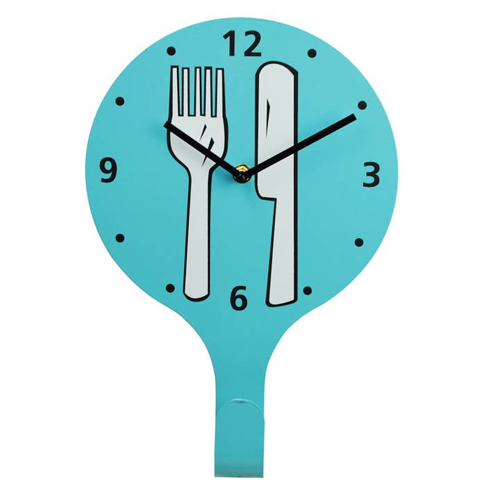 OROLOGIO CUCINA BLU APPENDINO ASCIUGAMANI per la vendita all'ingrosso da parte di Aktual / Dekora Import S.A