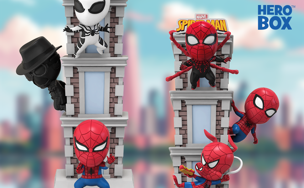 Toys Matter Inc. - Wholesale Decorative Figurine - Marvel Spider-Man Tower Series Hero Box - Blind Box CDU4