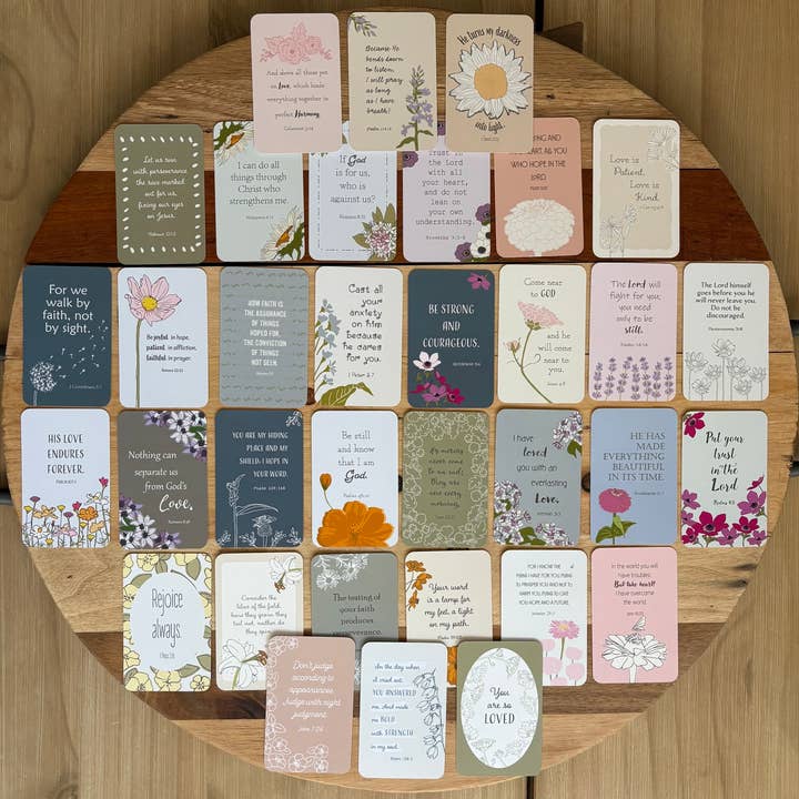 Sent Paper Co. - Wholesale Religious Card - Bible Verse Cards - Words of Blessings - Set of 60 Cards7