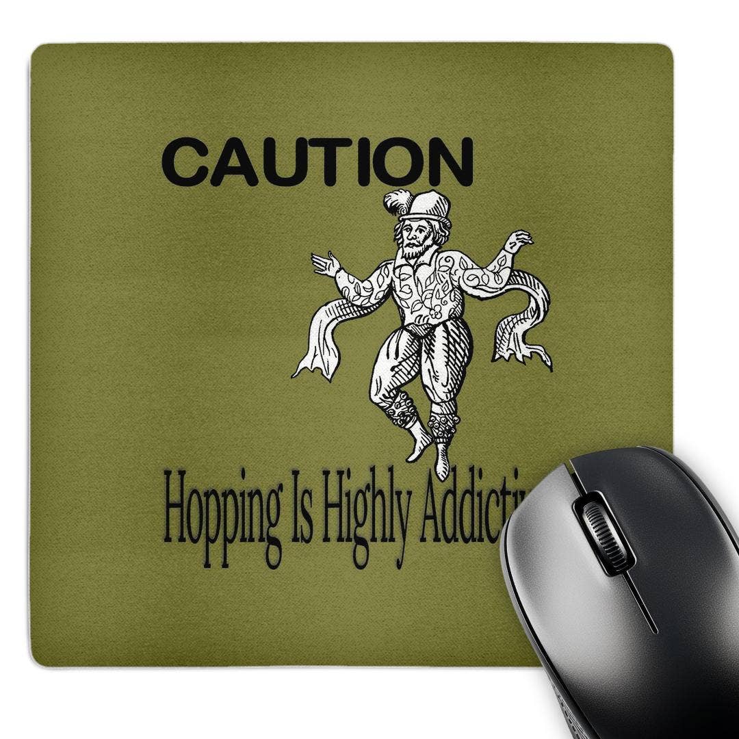 3dRose - Vendita all'ingrosso Tappetino per mouse - 3dRose, Attenzione Saltare È Altamente Additivo Con Ballerino di Morris di Mezza Età, Tappetino per Mouse0