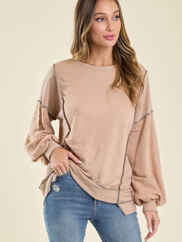 lovely melody - Vente Sweat-shirt – femme - Sweatshirt en tissu éponge double face LMT357214