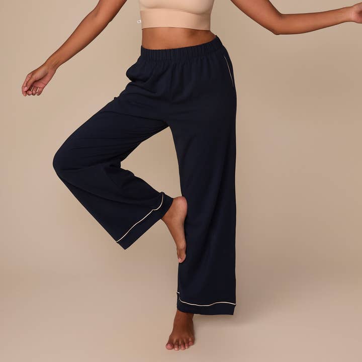 Perfect Pima Pajama Pants - Navy for wholesale by Harper Wilde