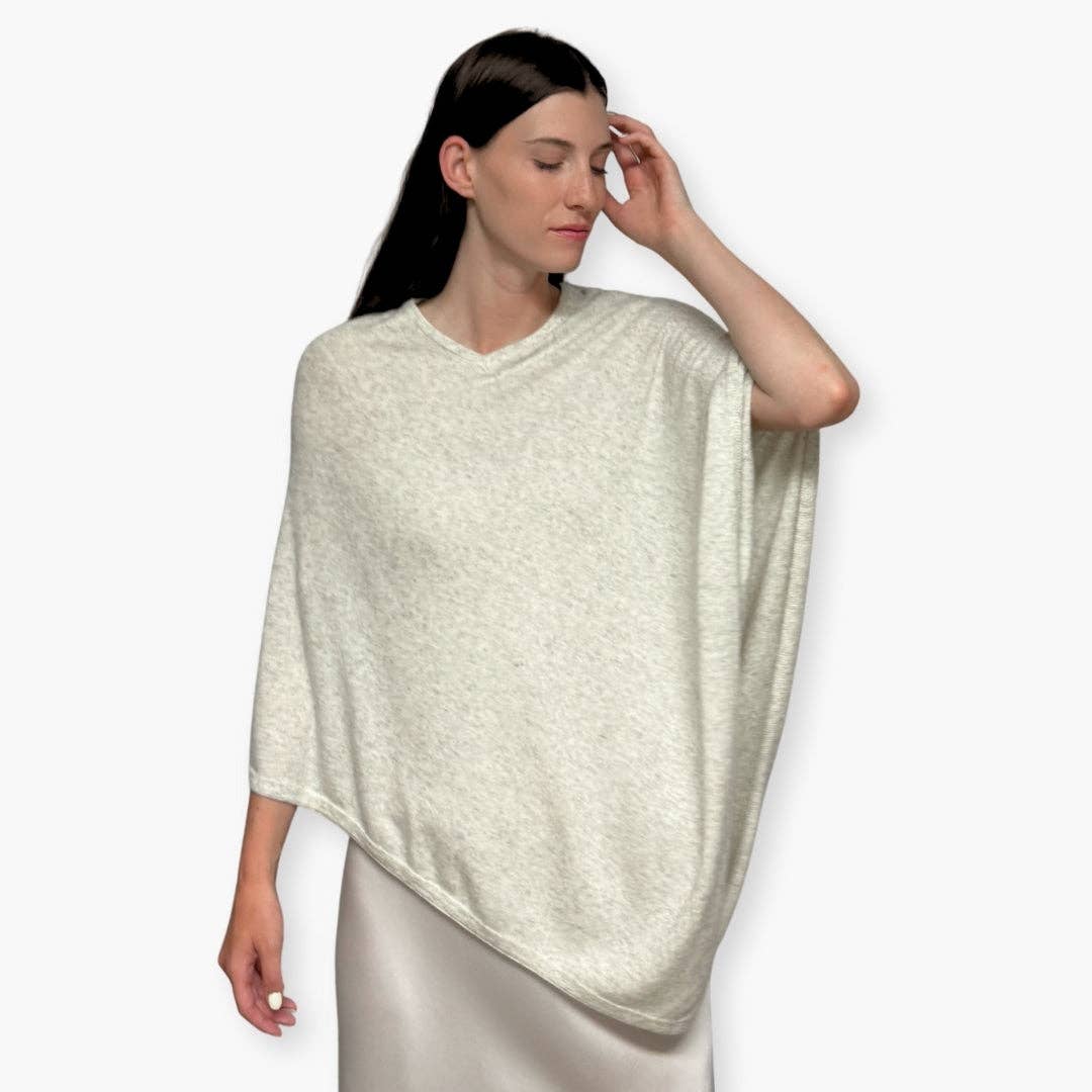 Humble Hilo - Wholesale Poncho - Women's - Humble Hilo Handloomed Cashmere Poncho, Classic4