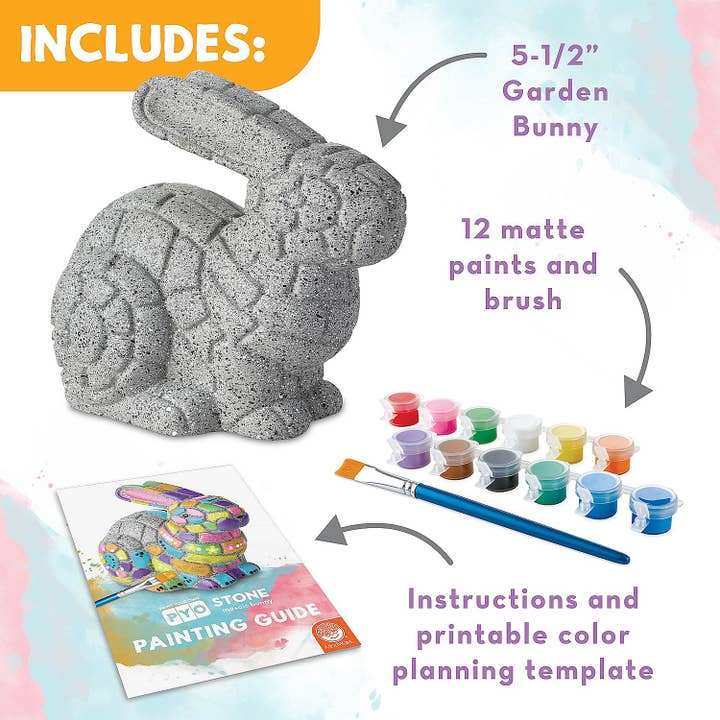 MindWare & Peaceable Kingdom - Wholesale Stepping Stone - Pyo: Stone: Bunny