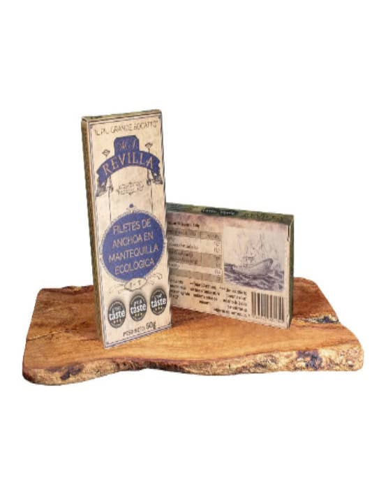 Anchois M.A. Revilla – Boîte de beurre 50g pour la vente par Tinmonger