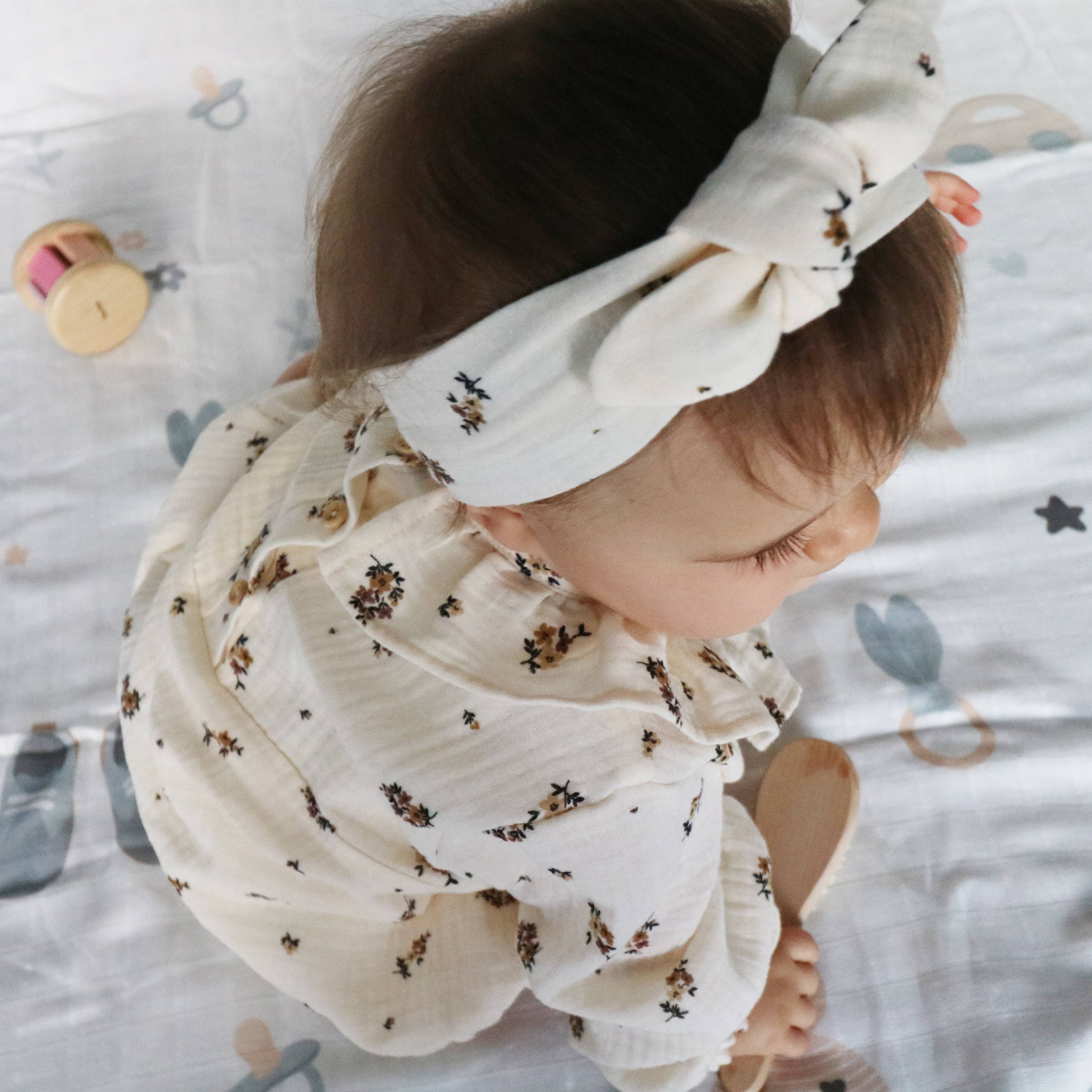 Petit Martin - Wholesale Bodysuit (Non-Footed) - Baby - CHOCOLATE FLOWER ROMPER9