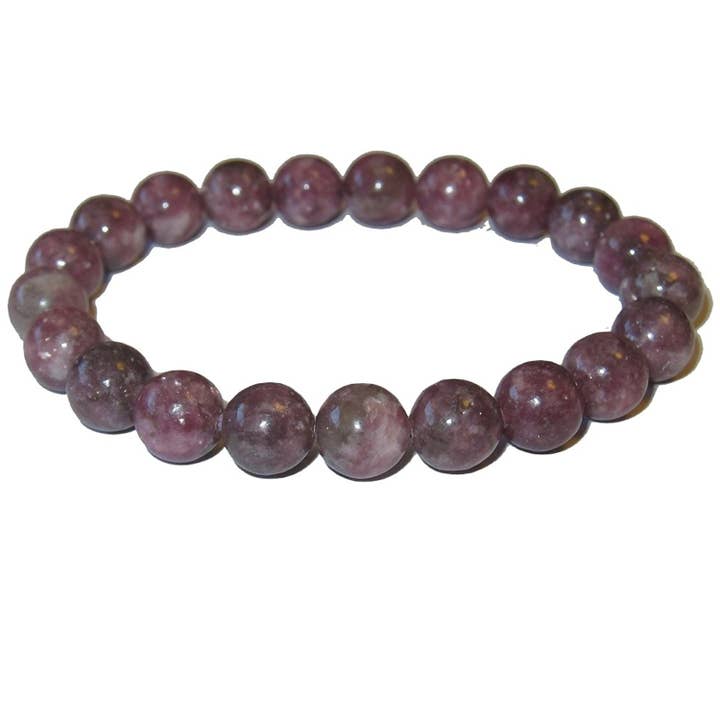 Bracelet 4 Mm En Lépidolite#56 pour la vente par WLM