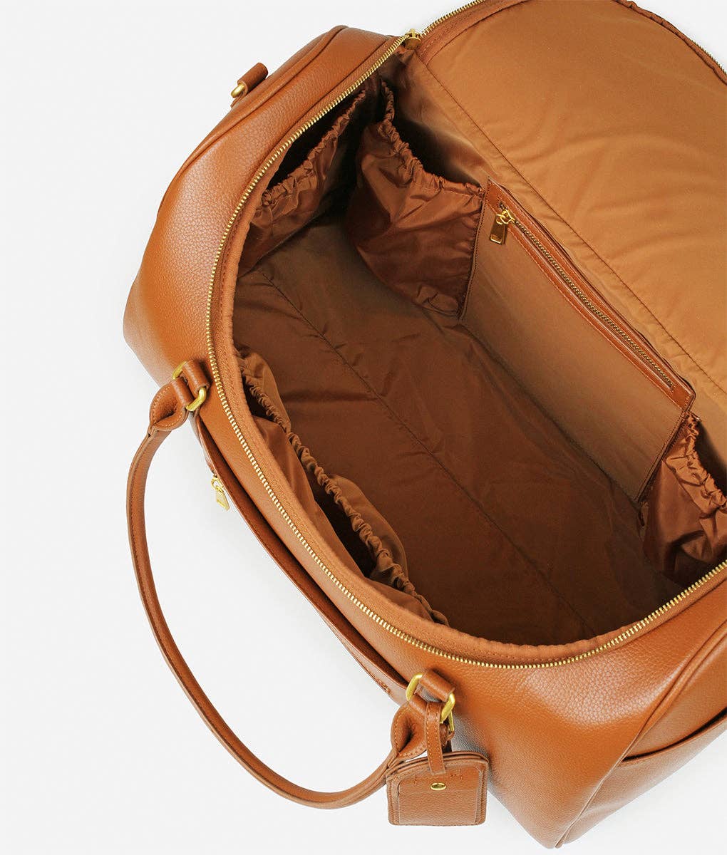 Fawn Design - Wholesale Weekender Bag - Women's - The Weekender - Faux Leather Carry-on Bag with Luggage Tag2