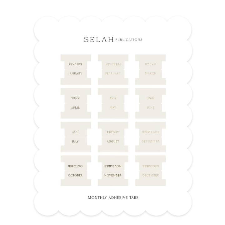 Adhesive Planner Tabs for wholesale by Selah Publications