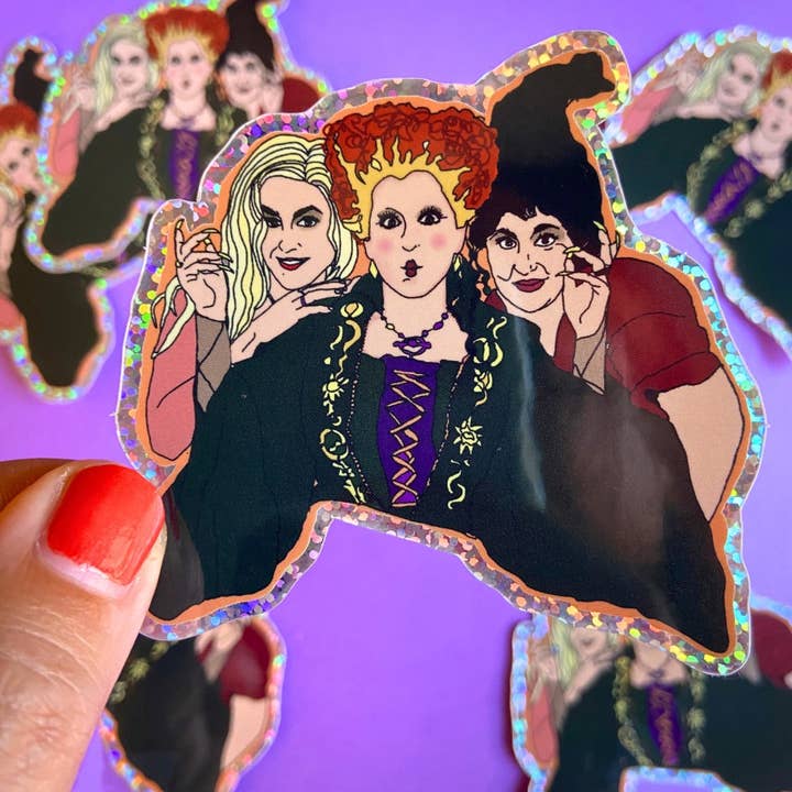 Haunted Fembot - Wholesale Sticker - Sanderson Sisters/ Hocus Pocus Water Bottle Sticker5
