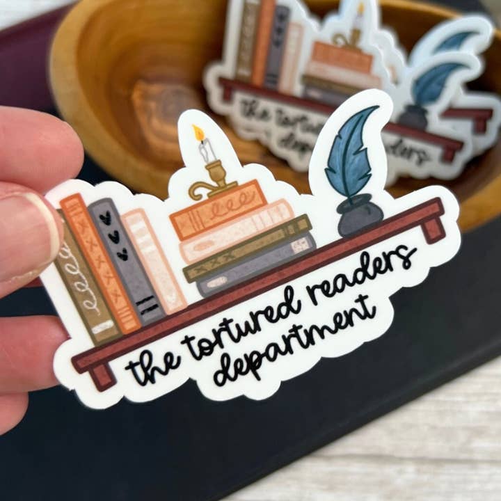Klistermärke för de torterade läsarnas avdelning för wholesale av Mav & Molly Designs