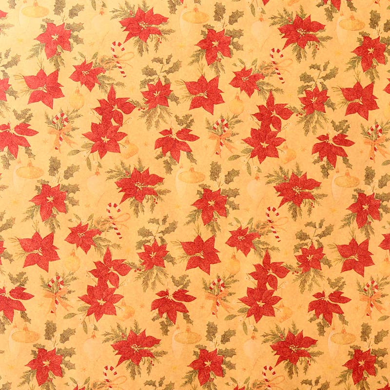 Puckator Ltd - Wholesale Wrapping Paper Roll - Christmas Botanicals 3m Wrapping Paper Roll4