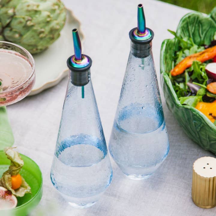 Set olio e aceto Claude | Bottiglia per olio | 30CL | blu per la vendita all'ingrosso da parte di Brût Home and Glassware