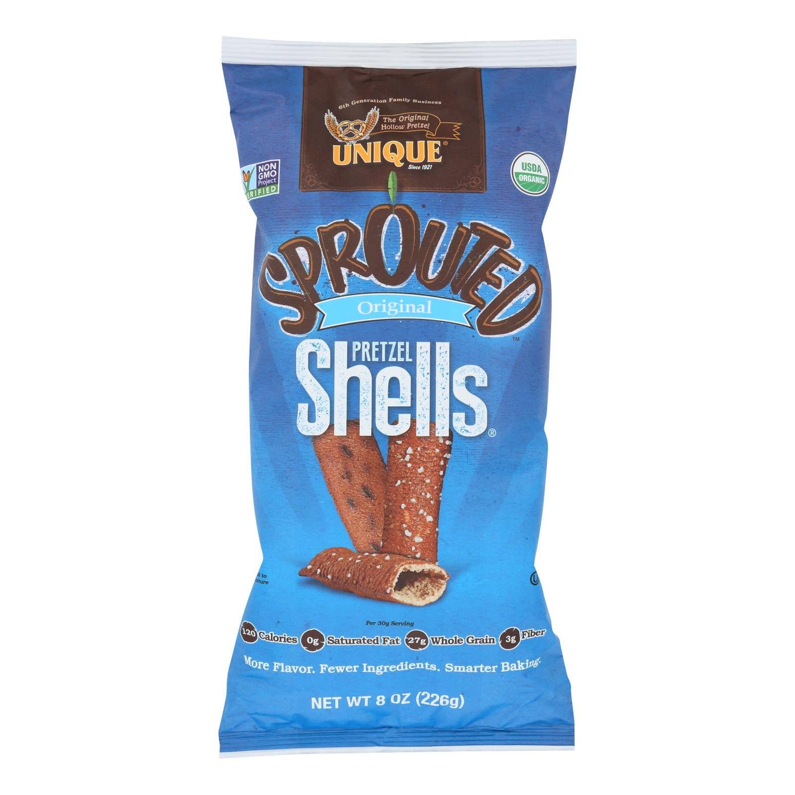 Ware Spark - Wholesale Pretzels - Unique Pretzels - Sprouted Shells - Original Sea Salt - Case Of 12 - 8 Oz.0