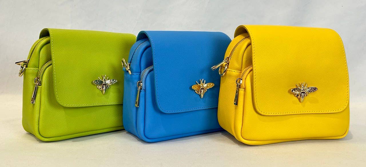 JIJOU CAPRI - Wholesale Crossbody Bag - Women's - Italian Leather Bumble Bee Crossbody Bag JIJOU CAPRI8