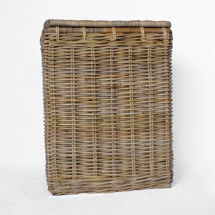 Rattan Rectangle Laundry Basket with Inner Bag for wholesale by Basketly