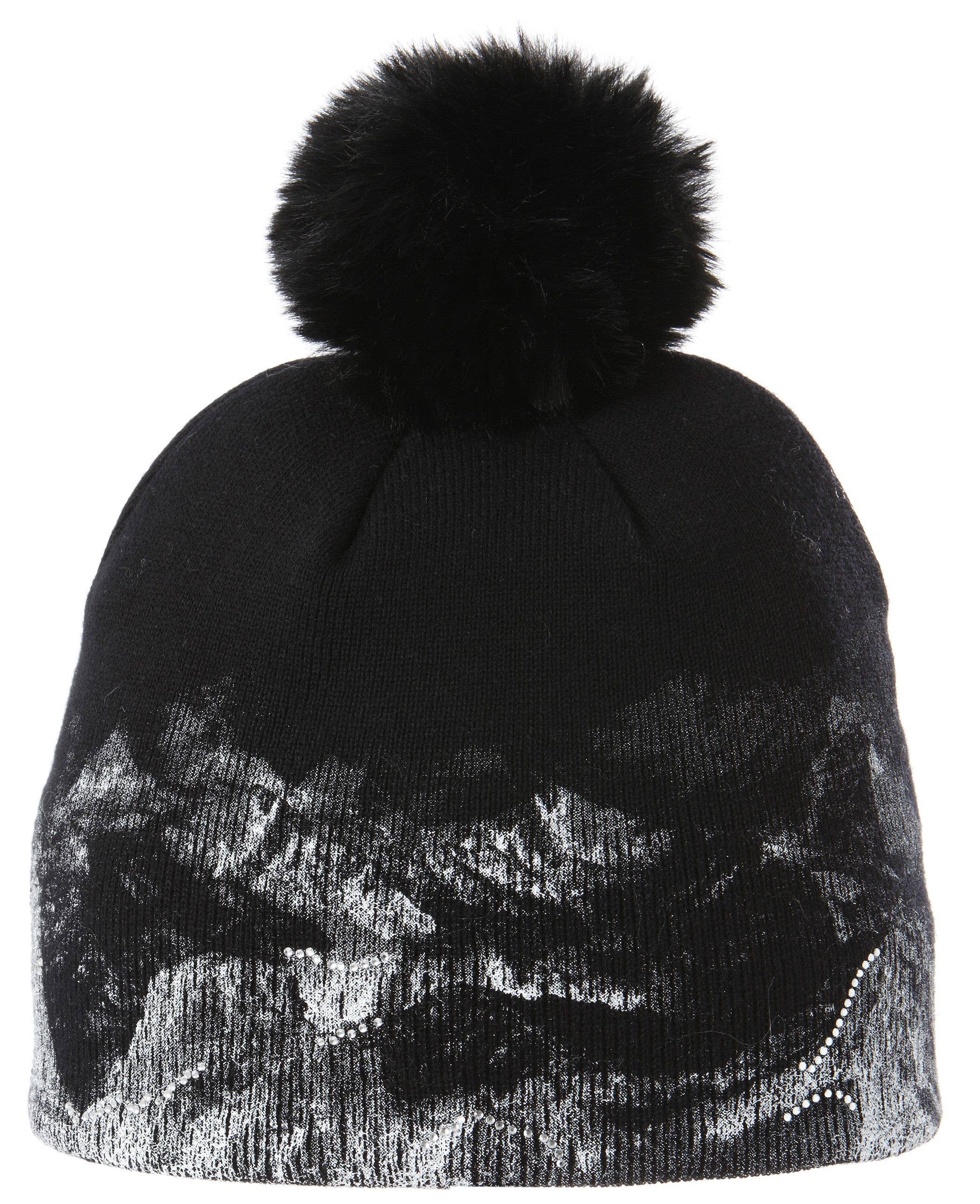 Screamer - Venta al por mayor Gorro de lana - Mujer - Gorro de lana merina de Patagonia con pompón de piel sintética1