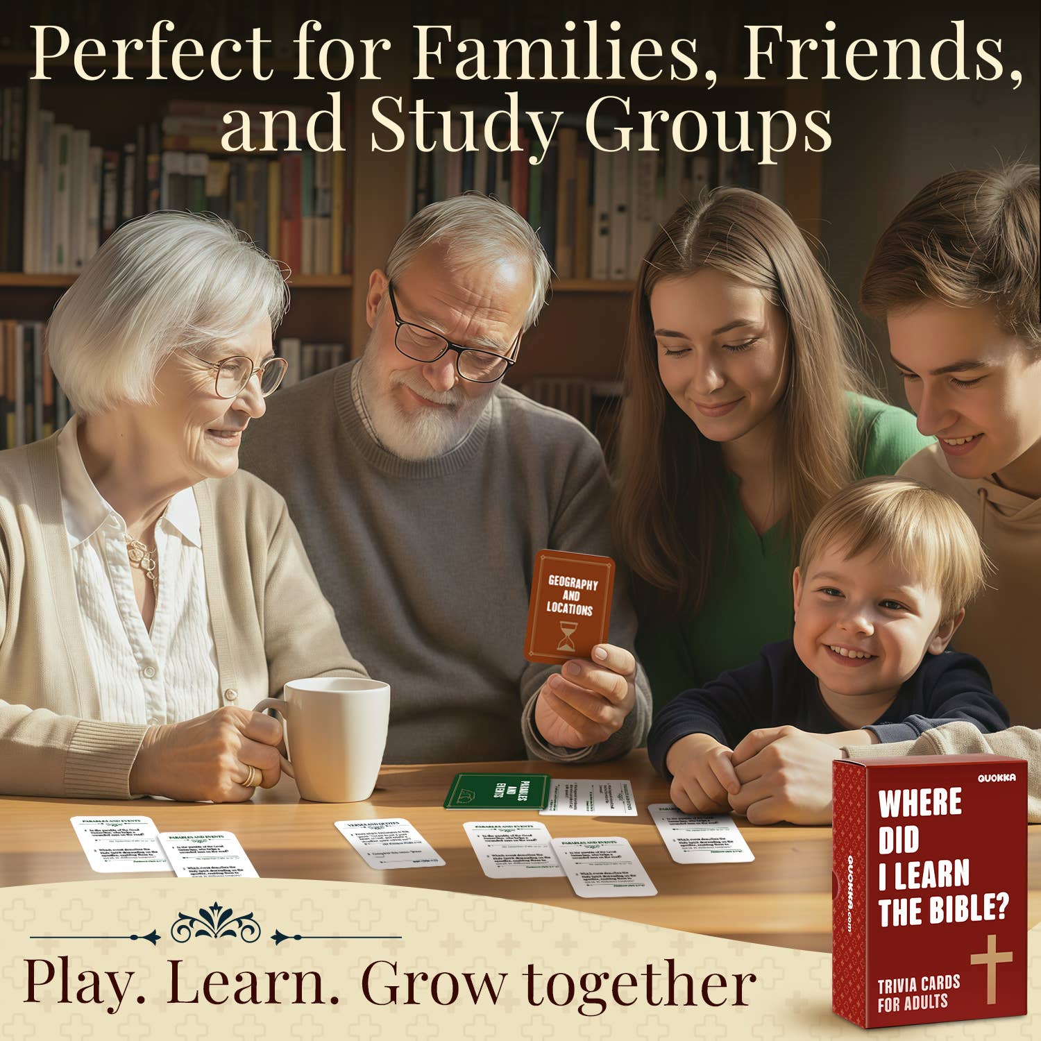 QUOKKA - Wholesale Card Game - Rethink!: How Well Did You Read The Bible? Trivia Game3