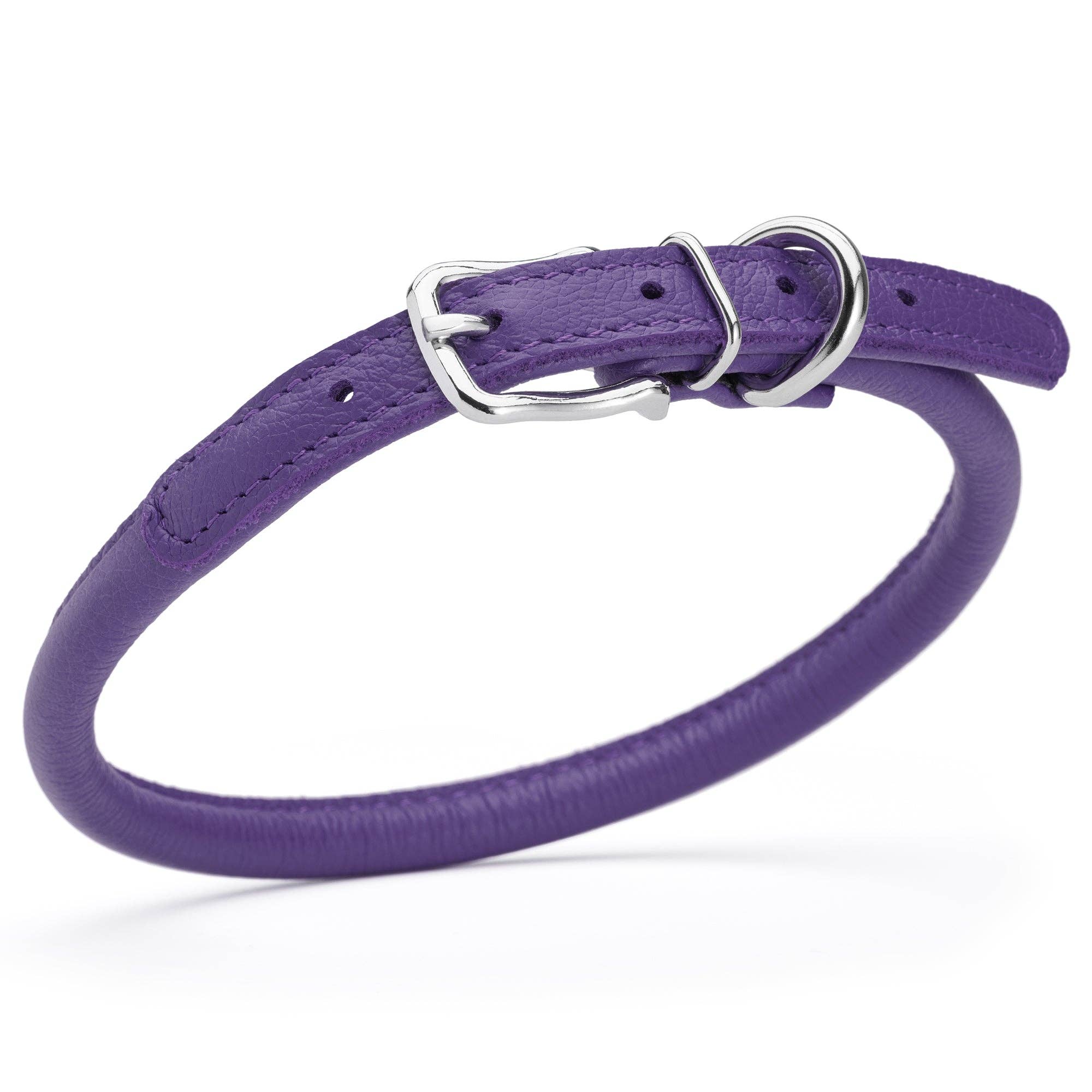 Dogline - Wholesale Halsband - Hond - Zachte Leren Halsband Rond44