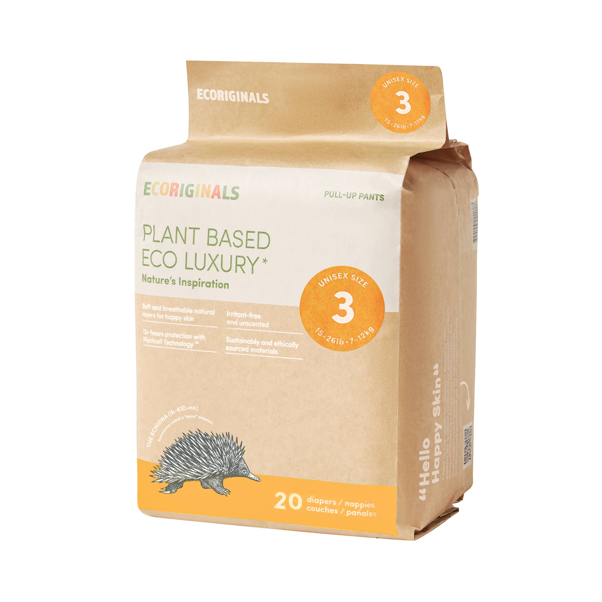 Ecoriginals US - Wholesale Diaper (Cloth) - Baby - Plant based USA Cotton Eco Crawler Training Pant Sz3 15-26lb2