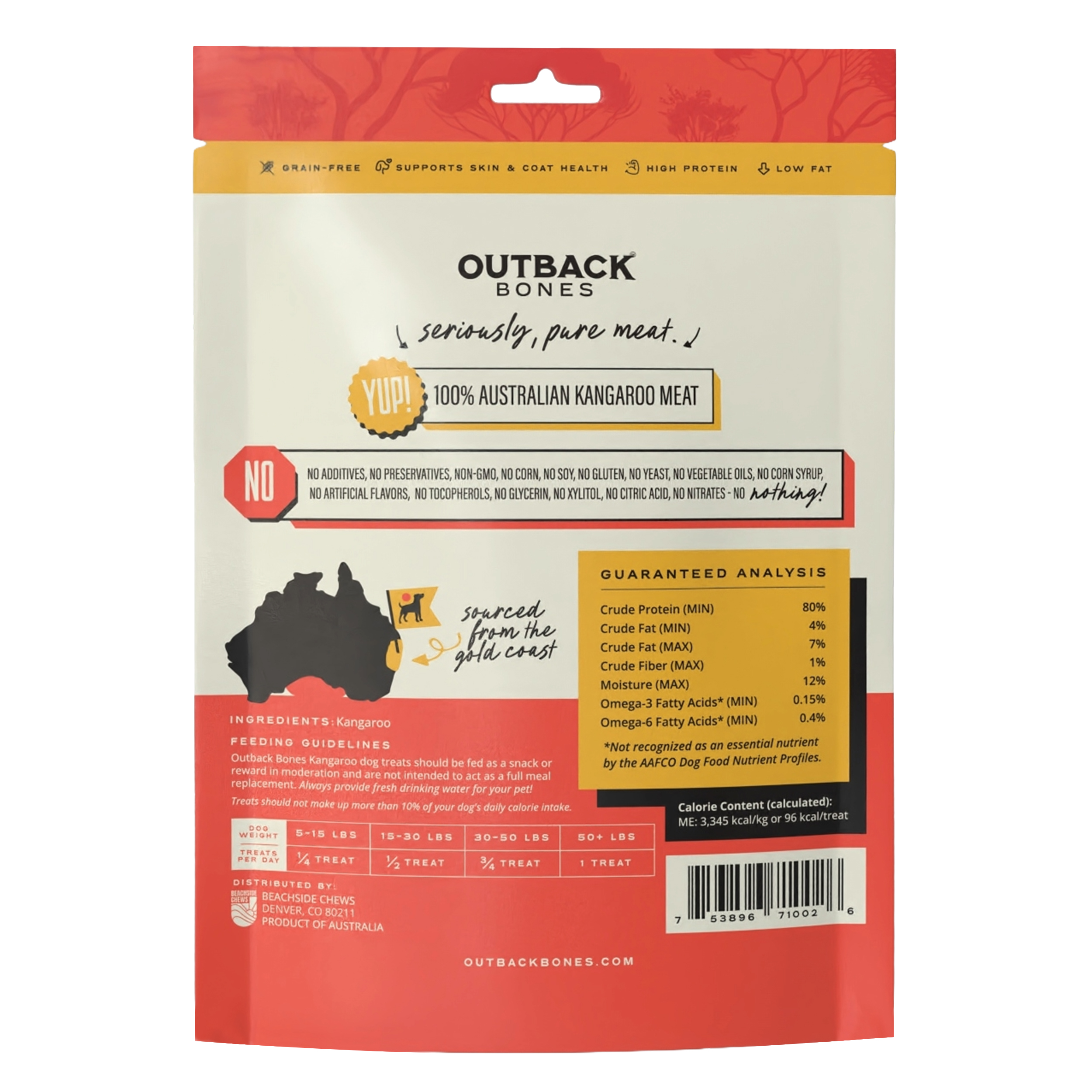 Outback Bones - Wholesale Pet Treats - Dog - Prime Kangaroo Jerky Strips1