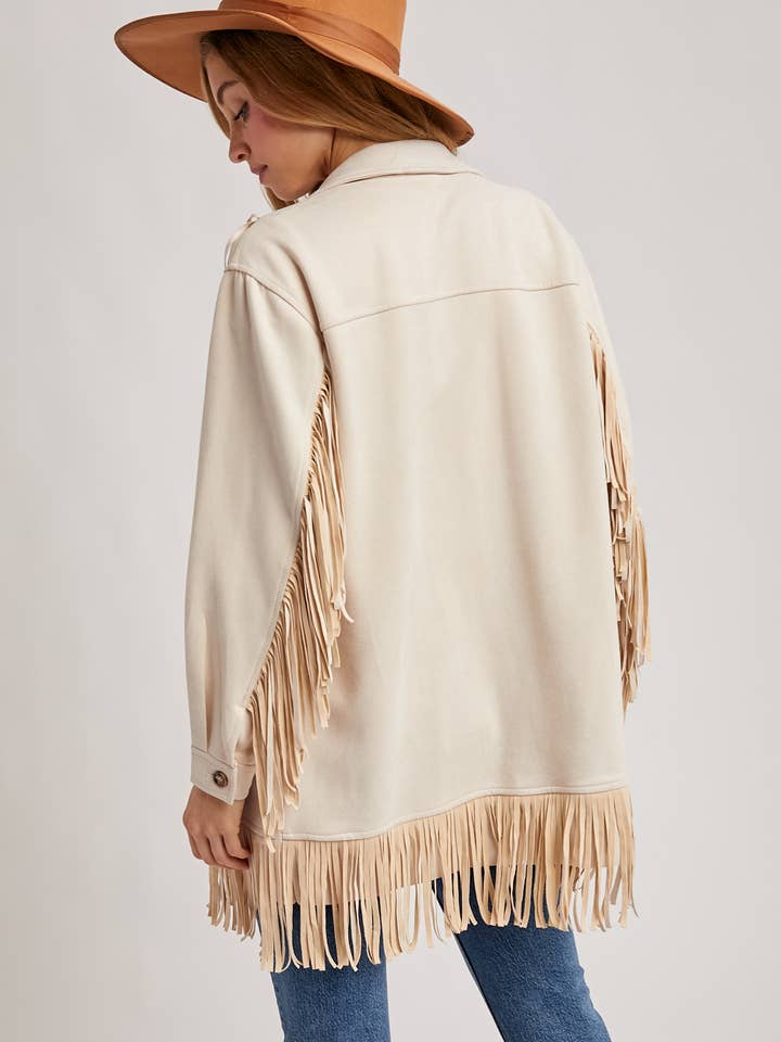 Bluivy - Wholesale Jacket - Women's - VEGAN SUEDE FRINGED JACKET16