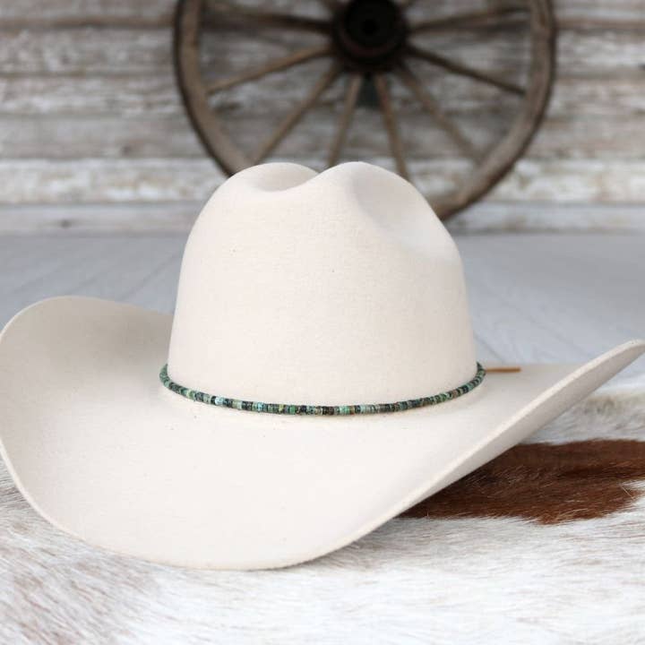 Willow Lane Hat Co. - Wholesale Hat Accessory - Women's - African Turquoise Stone Hat Band1