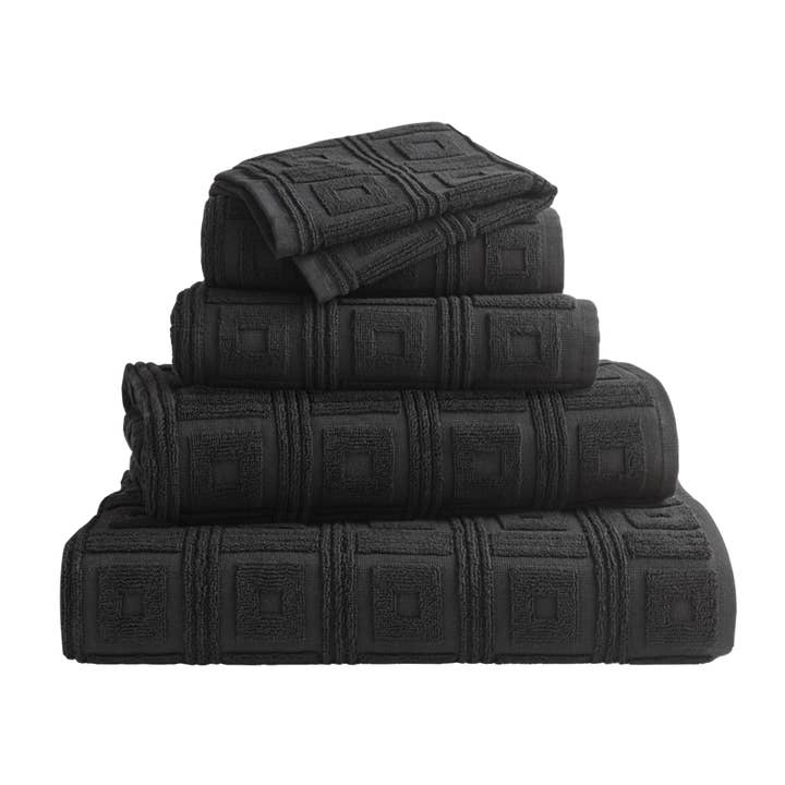Astoria Towels Black for wholesale on Faire