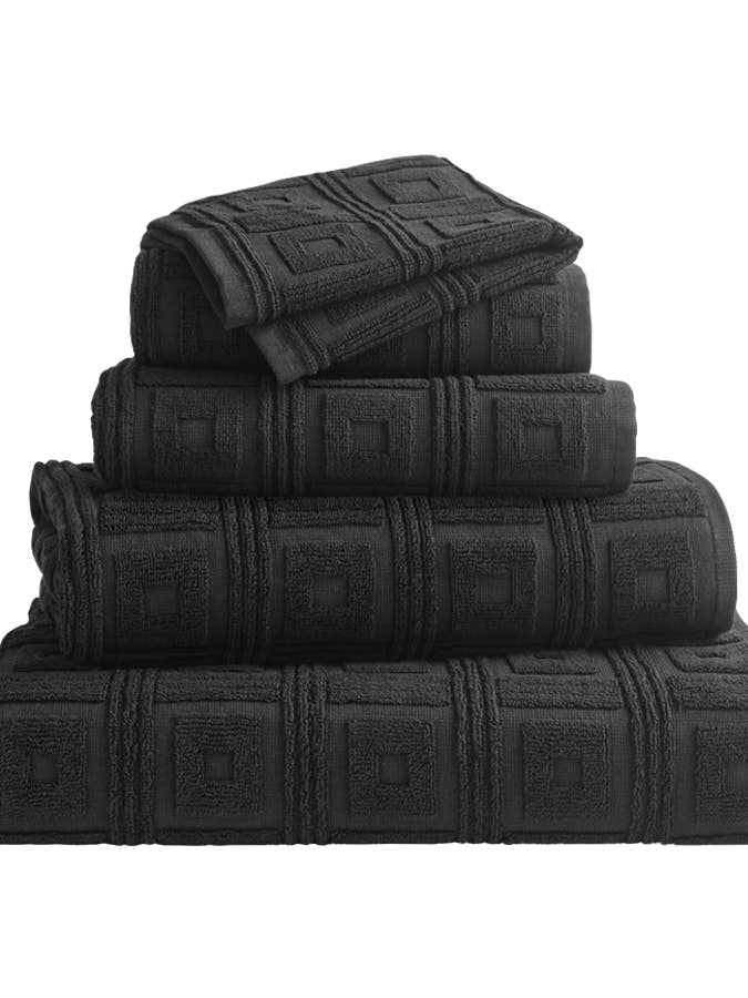 Astoria Towels Black for wholesale by Greg Natale