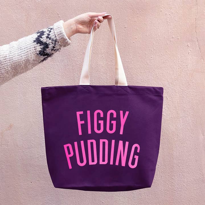 Alphabet Bags - Wholesale Tote Bag - Women's - Figgy Pudding - Plum Tote Bag1