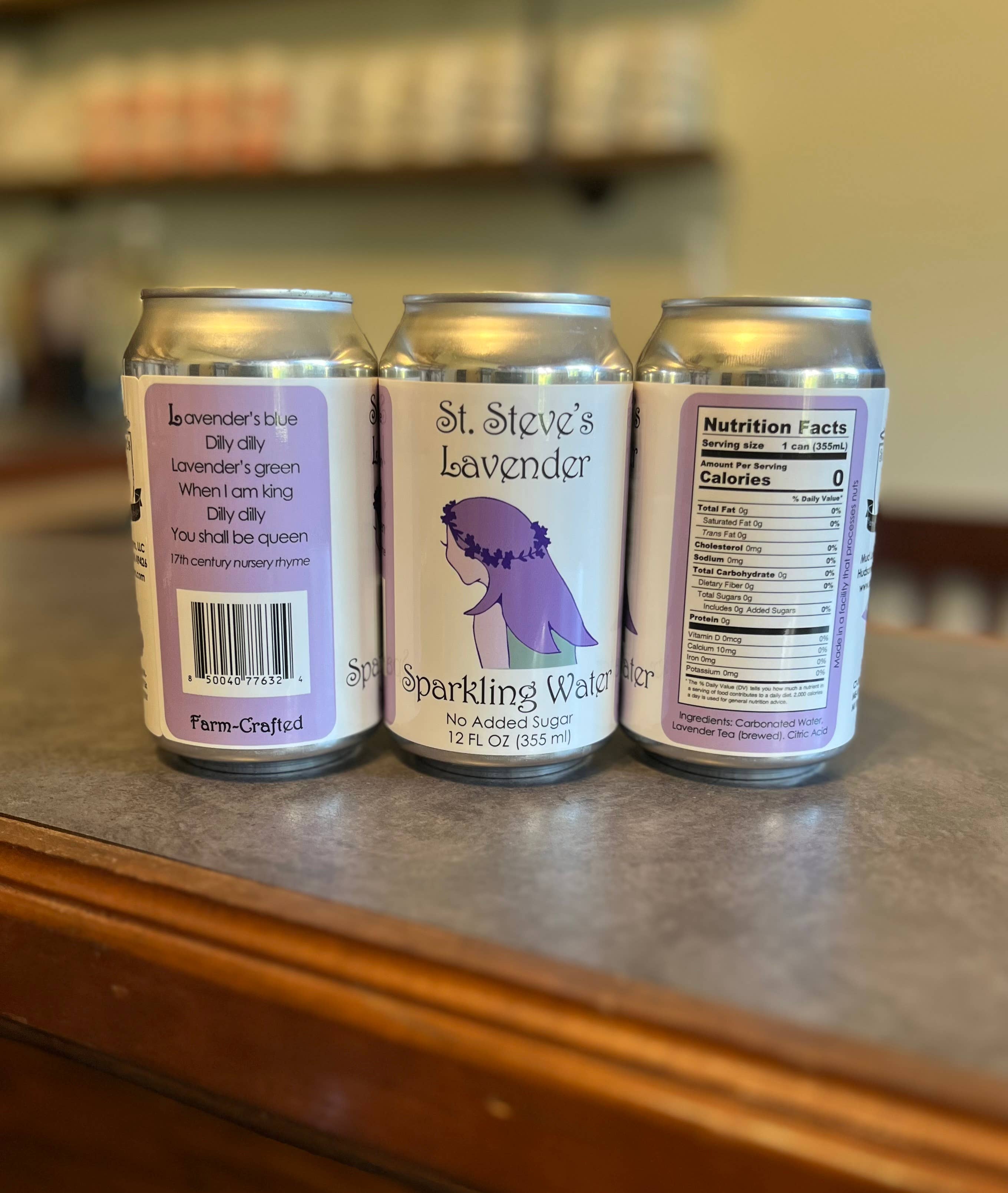 St. Steve's Farm-Crafted Beverages - Wholesale Sparkling Water - Sparkling Water - Lavender1