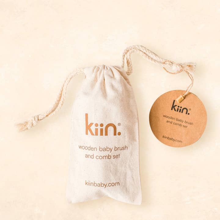 Kiin Baby - Wholesale Hair Brush/Comb Set - Kids & Baby - Wooden Baby Brush + Comb Set6