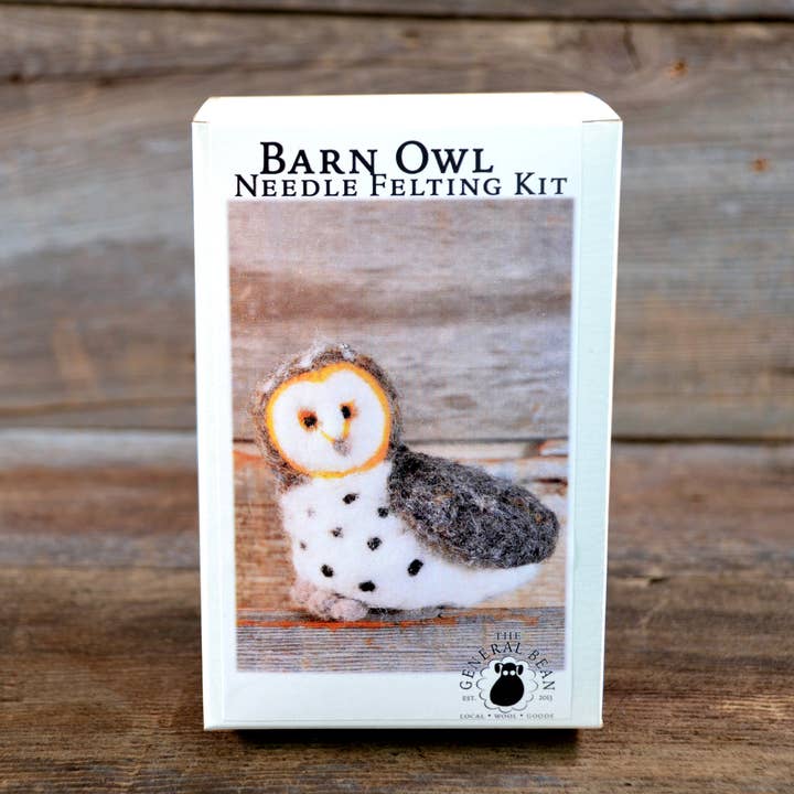 The General Bean - Wholesale Craft sewing kit - Barn Owl Needle Felting Kit- Craft Kit- Bird Kit1