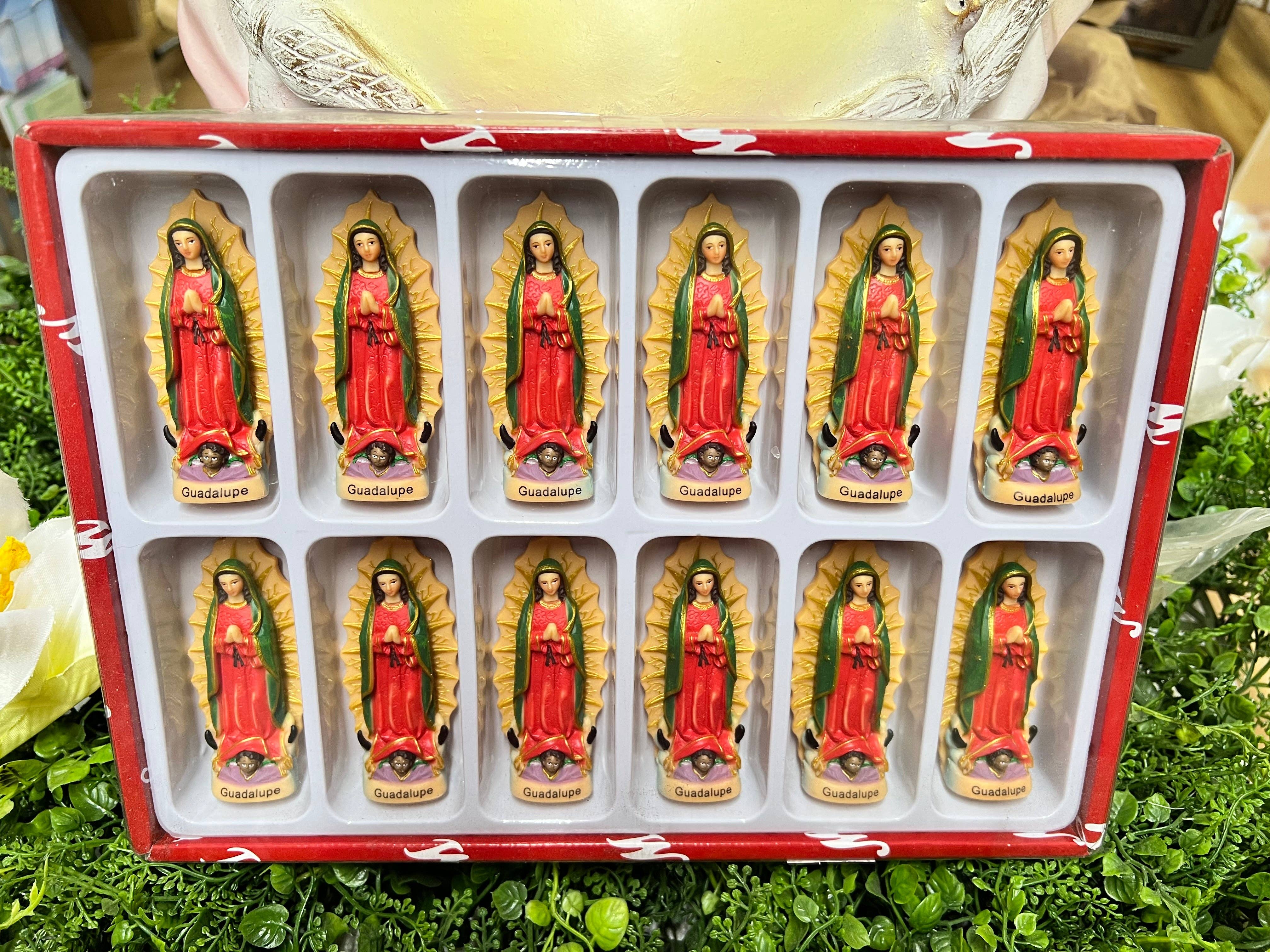 SAN JUDITAS RELIGIOUS ARTICLES - Wholesale Decorative Figurine - 3" OUR LADY OF GUADALUPE STATUE2