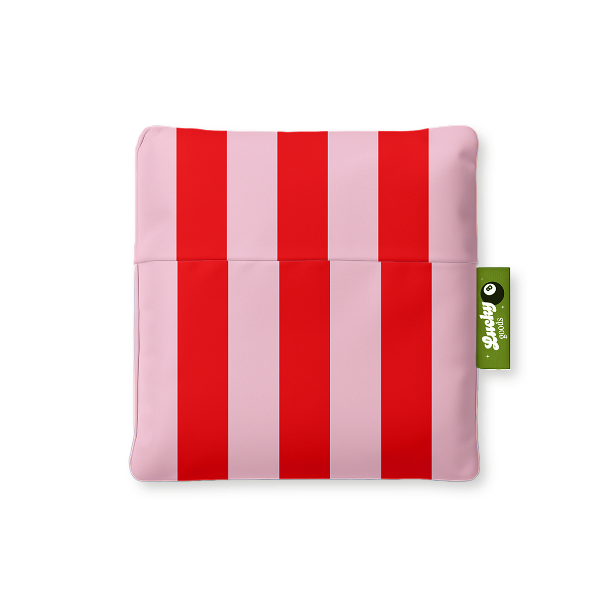Lucky Goods Paper - Wholesale Tote Bag - Women's - Pink & Red Stripes Foldable Nylon Tote3
