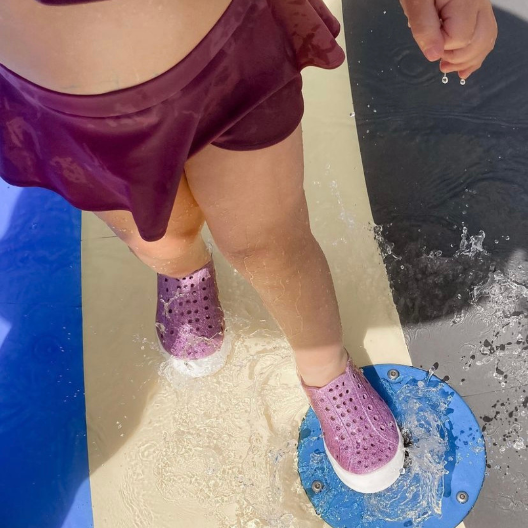 PURPLE GLITTER MERMAID - SHOOSHOOS TODDLER KIDS SHOES WATERPROOF SNEAKERS for wholesale on Faire11