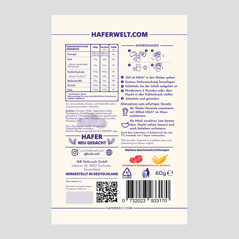 Granuu by Haferwelt – wholesale Havregryn – Granuu Overnight Power Oats Bestseller Kit (12 förpackningar+1 gratisförpackning) - Ge din dag smak6