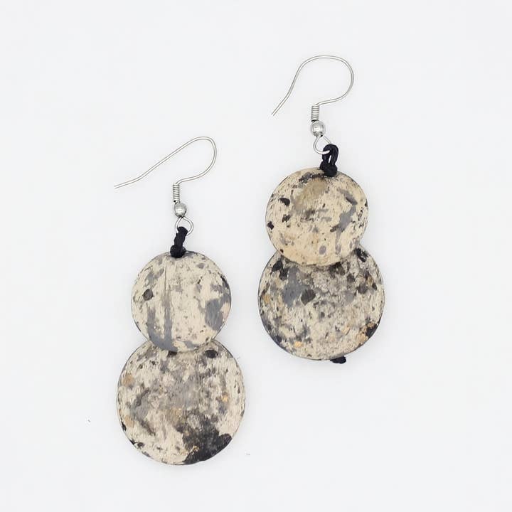 Speckled Grey Amelie Earrings for wholesale by Sylca Designs