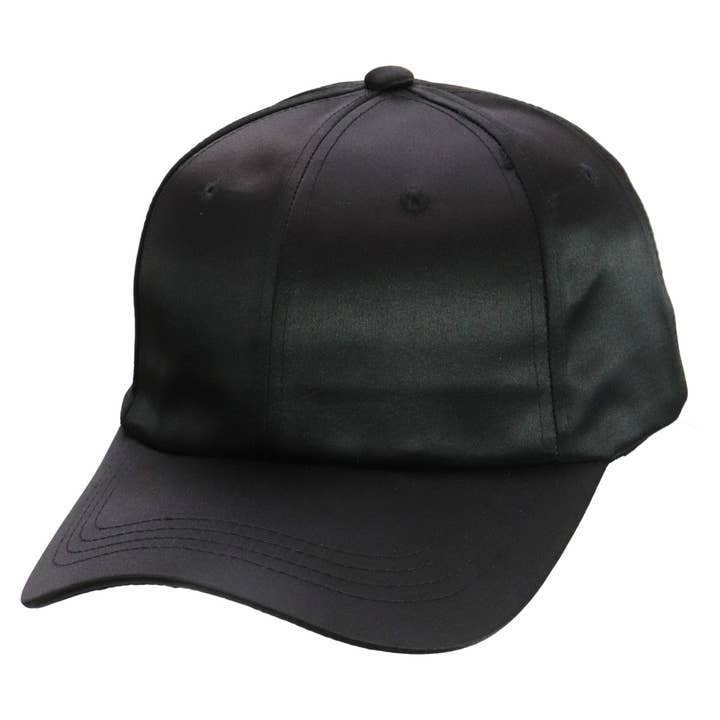 Cap Zone - Wholesale Baseball Cap - Unisex - Faux Silk Satin Strap Back Baseball Cap0