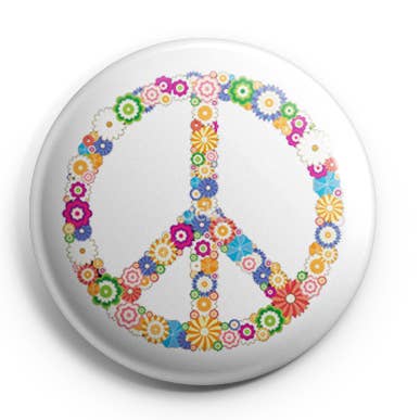 Fred Symbol, Blomster Pinback Knap/Badge for engroshandel hos Prickly Cactus Collage