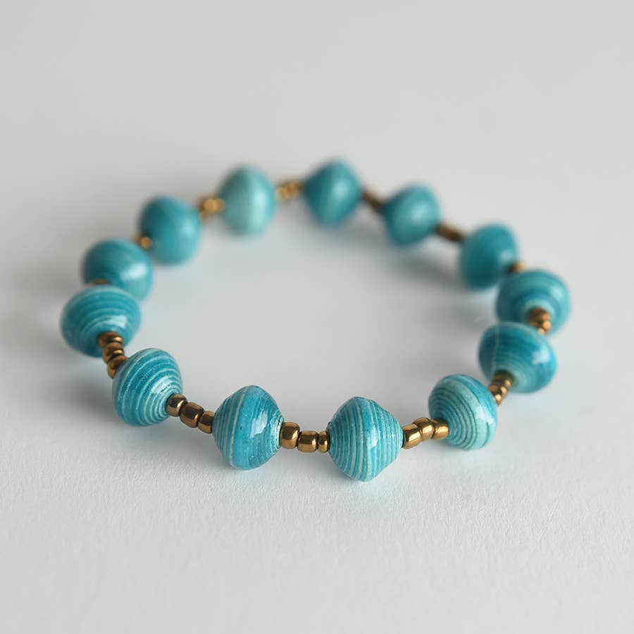 Project Have Hope - Vendita all'ingrosso Bracciale con perline - Bracciale in carta elasticizzata a righe20